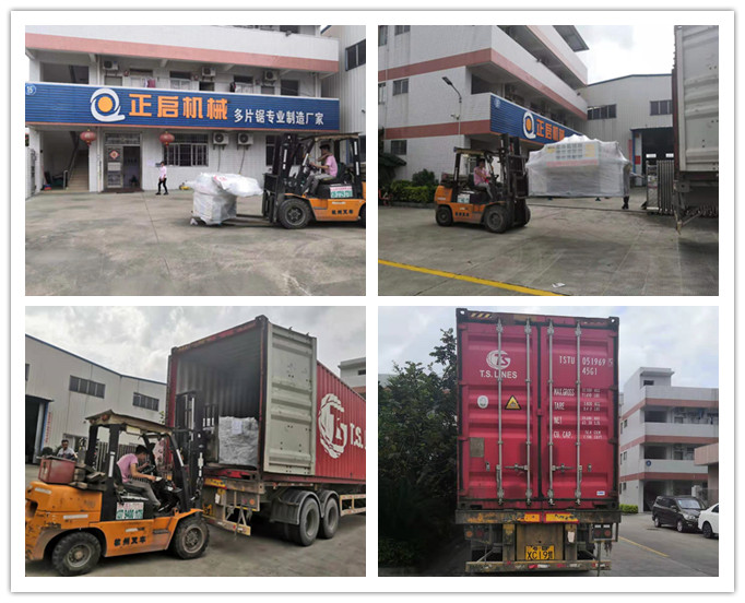 2019年8月發(fā)往越南--ZQ100型方木多片鋸、ZQ40清邊機、手動磨鋸片機