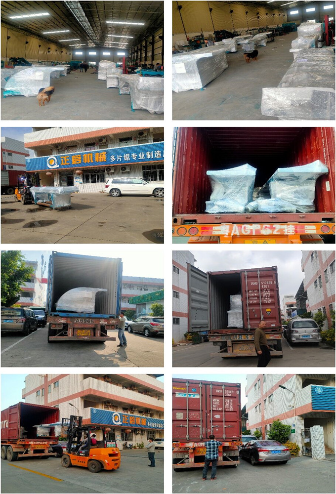 2021年1月發(fā)往馬來西亞-ZQ200型方木多片鋸、方木自動進料架、方木自動出料架