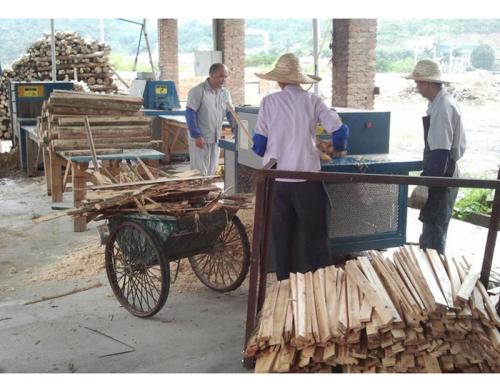 廣東省-從化-圓木200方木50高多片鋸加工現(xiàn)場(chǎng)